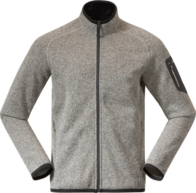 Bergans Men&#x27;s Kamphaug Knitted Jacket Chalk Sand | Buy Bergans Men&#x27;s Kamphaug Knitted Jacket Chalk Sand here | Outnorth